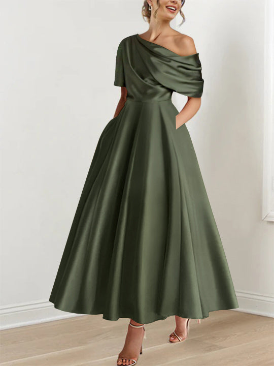 Melbourne Label | SATIN A-LINE DRESS FOR WOMEN