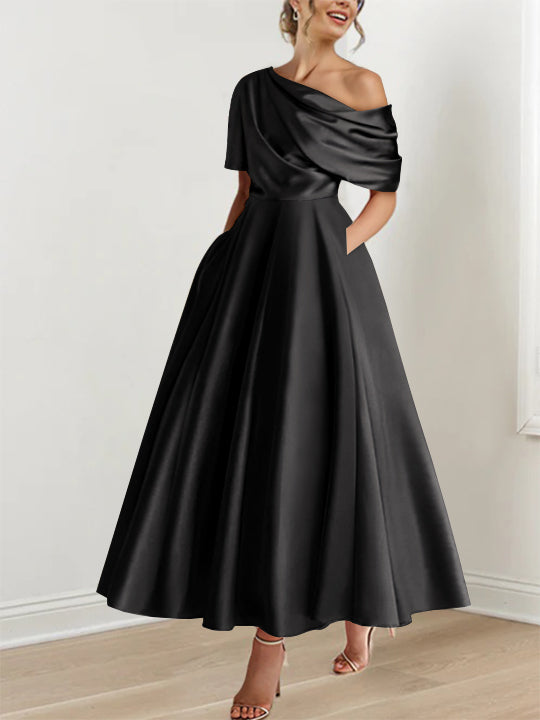 Melbourne Label | SATIN A-LINE DRESS FOR WOMEN