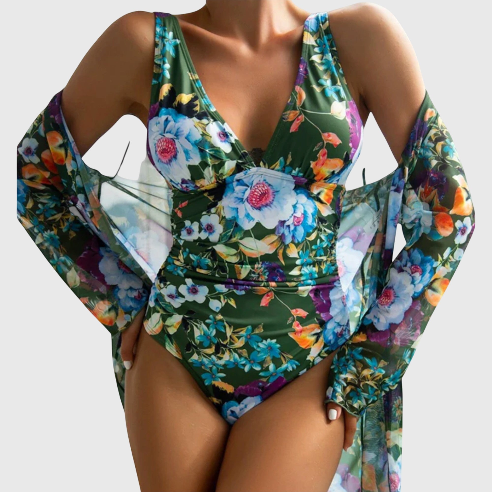 DELACROIX | Elegant White Summer Swimwear