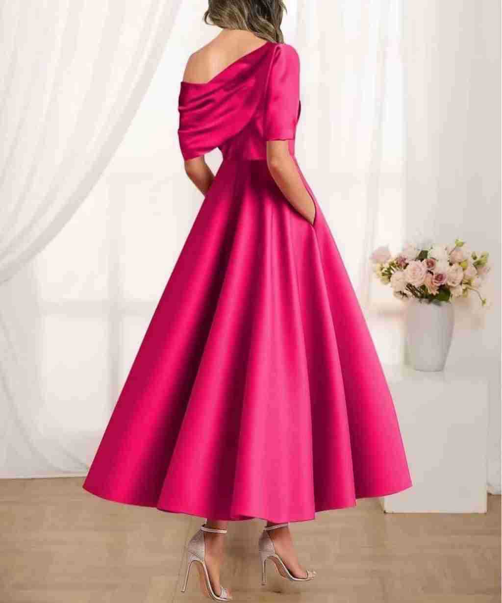 Melbourne Label | SATIN A-LINE DRESS FOR WOMEN
