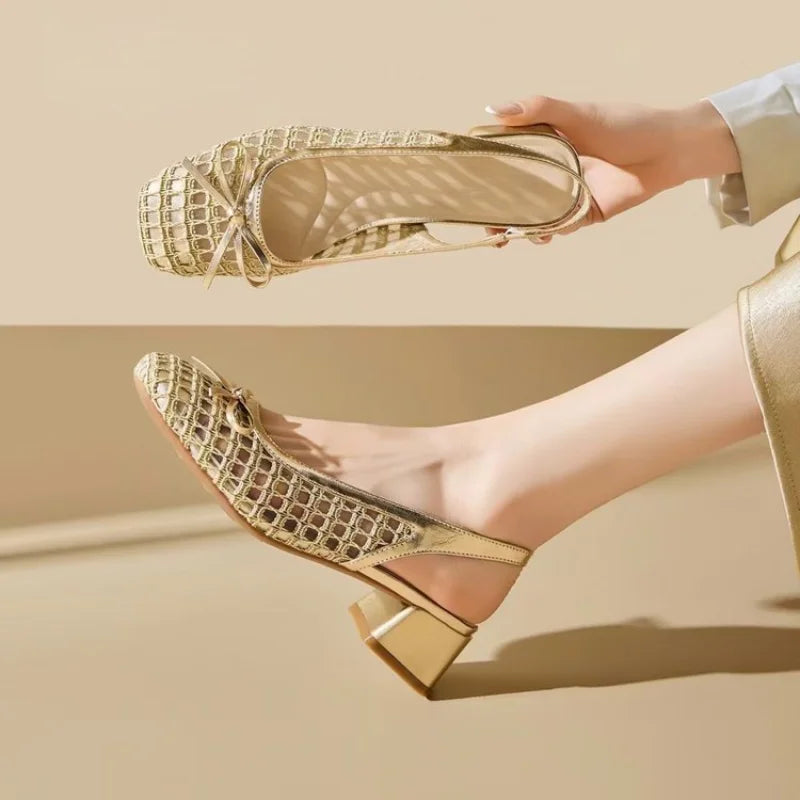 Giulia | Perforated Mary Jane Shoes