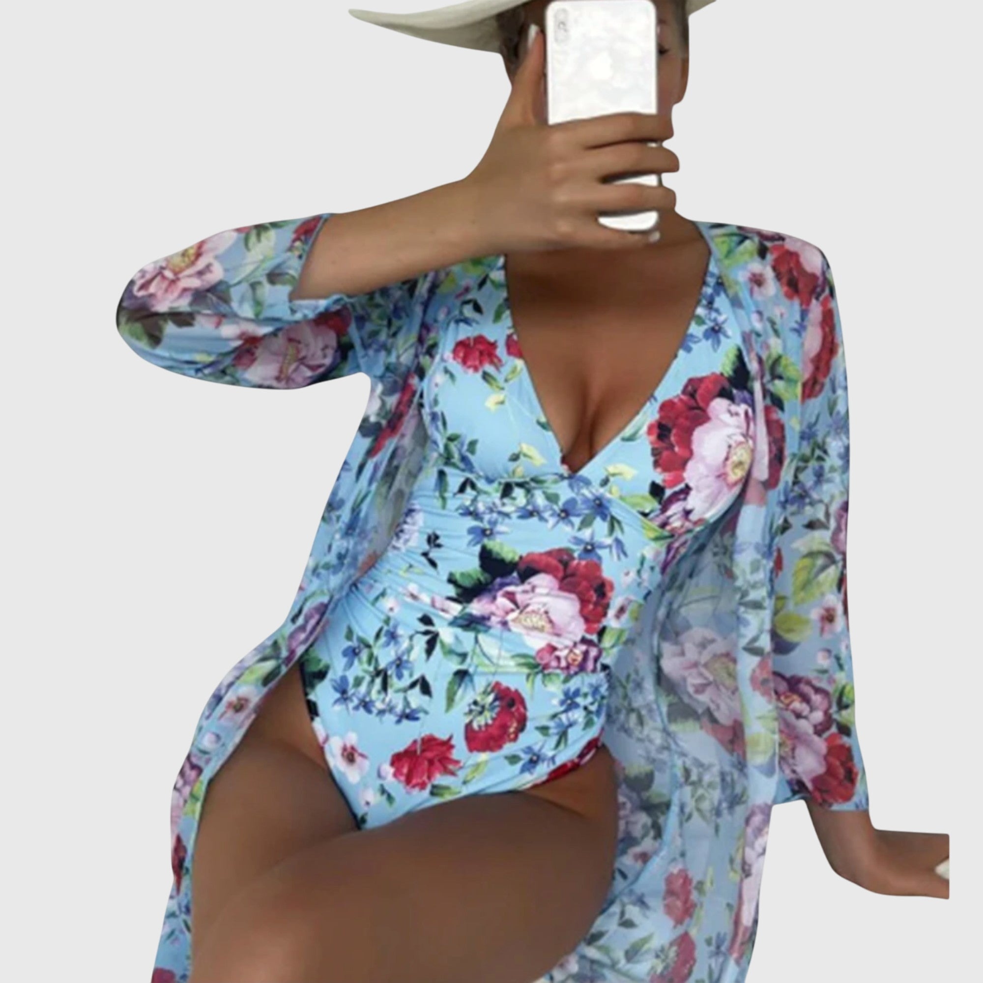 DELACROIX | Elegant White Summer Swimwear