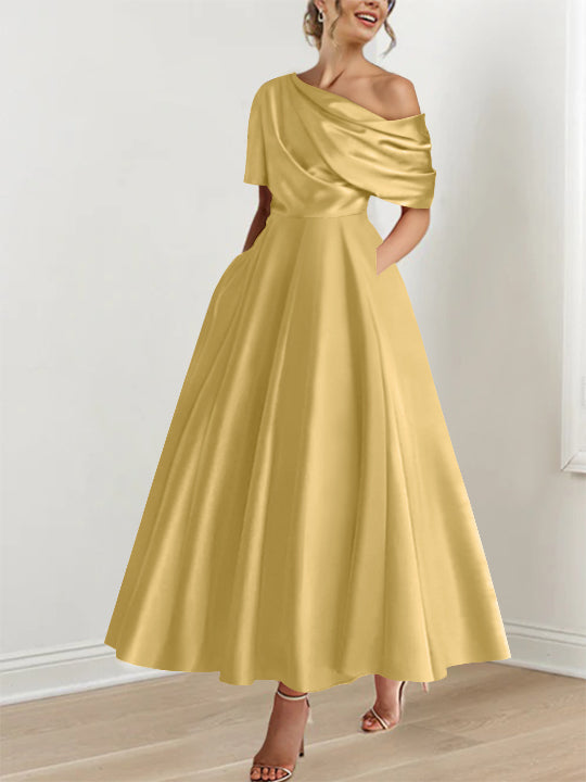 Melbourne Label | SATIN A-LINE DRESS FOR WOMEN