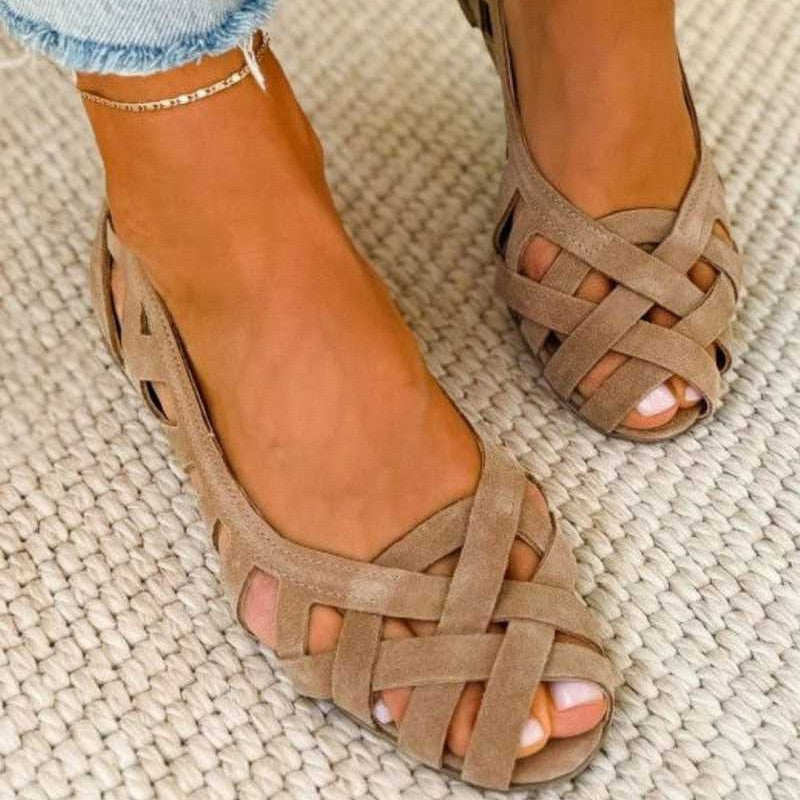 DARYA -  Woven Flat Sandals