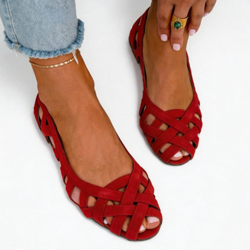 DARYA -  Woven Flat Sandals