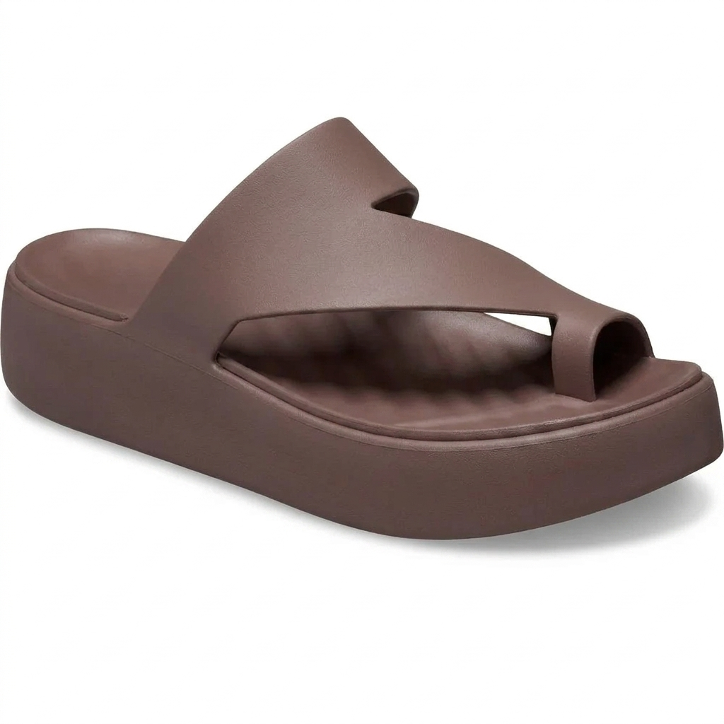 Luna Toe Loop Platform Sandals – Walk Taller, Feel Nothing
