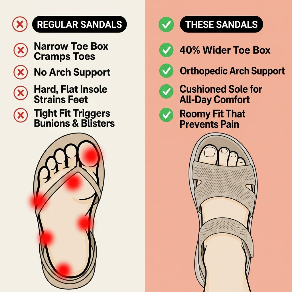 Ambyla Wide & Stretch Walking Sandals